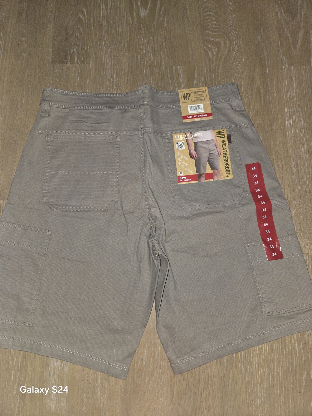 Weatherproof Men's Utility Shorts Sz 34 New Khaki WP